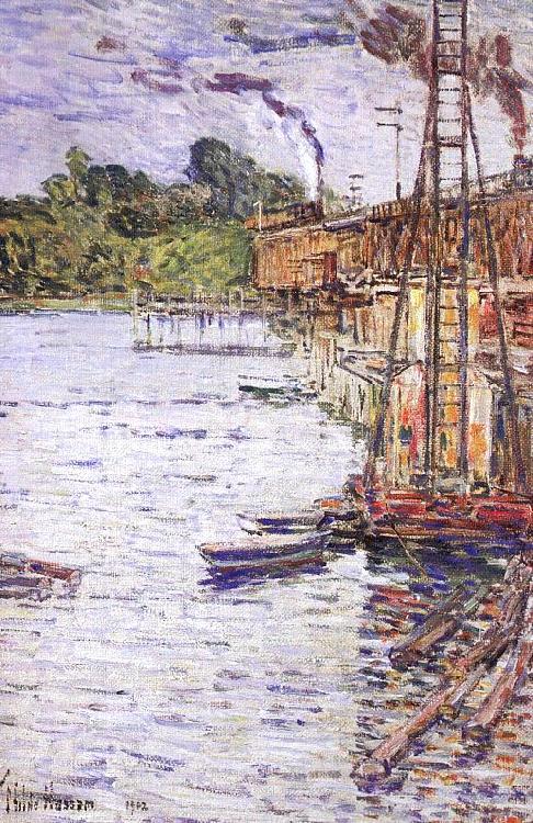 Childe Hassam The Mill Pond at Cos Cob China oil painting art